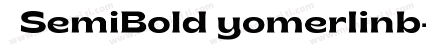 俪黑SemiBold yomerlinb字体转换